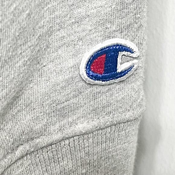 Champion Mens Embroidered Script Logo Sweatshirt - Heather Gray, Size M - Picture 4 of 6